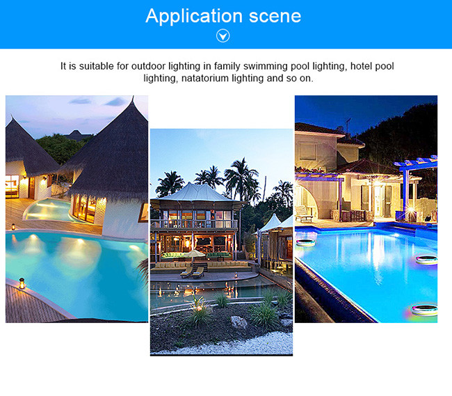 GX16D base aluminum AC 12V RGB switch ON / OFF control 18W PAR56 LED pool light