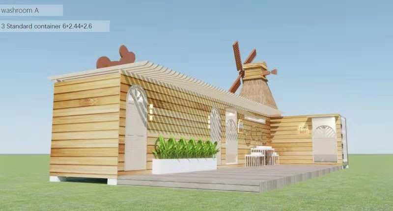 Combination Customizable Prefab Container House Mother And Baby Room 20 Foot
