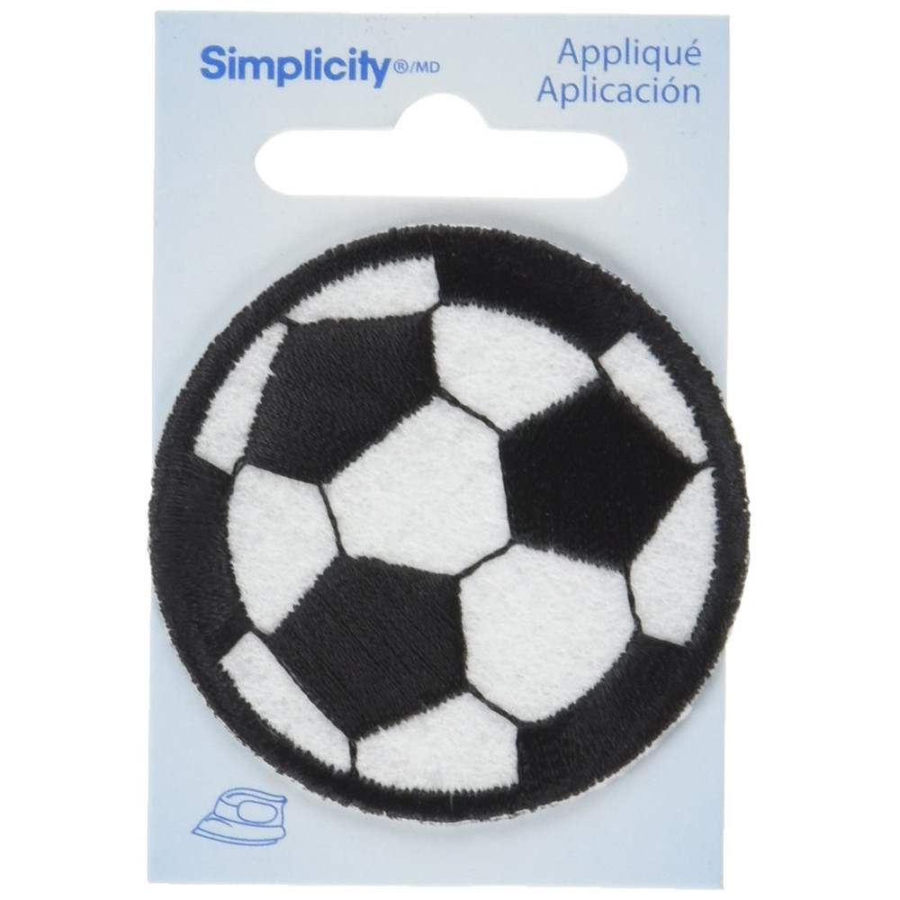 Customized Soccer Iron On Embroidered Patches Colorful For Bags / Caps
