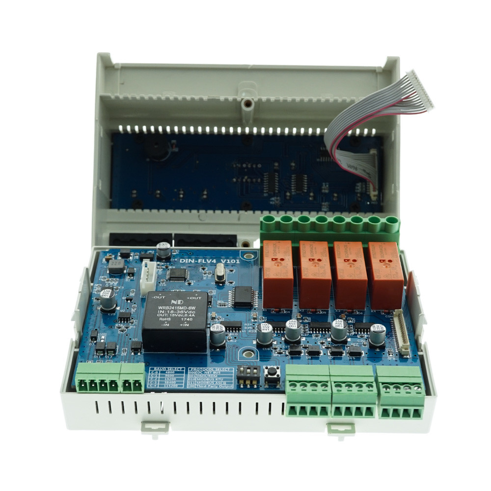 DIN Rail 0-10V Lighting Control Module 4 Channels Smart Home Automation System