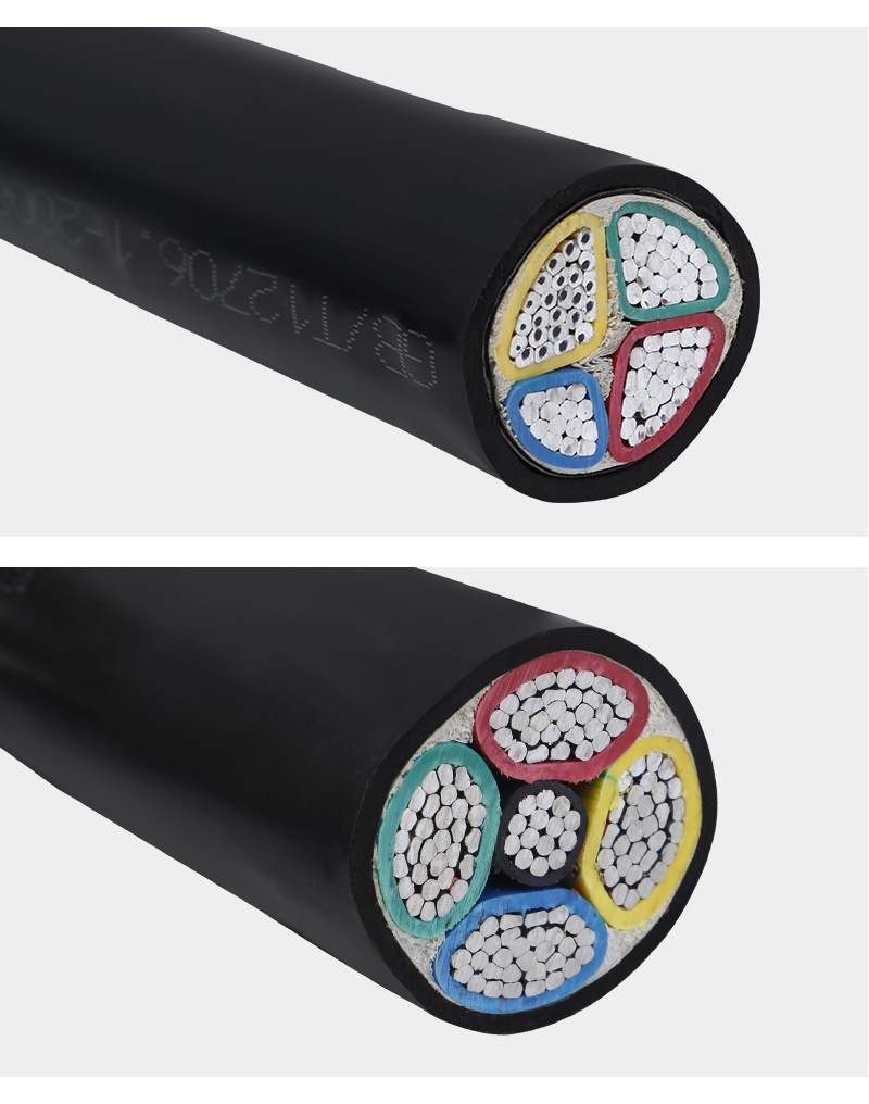 Aluminum Conductor PVC Insulated and Sheathed Electric Power Cable Perfect for Indoor