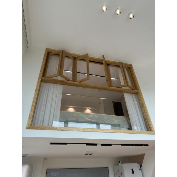 Double Glass Aluminium Alloy Bi-Folding Windows Sound Insulation Impact Aluminum Frameless Bifold Window