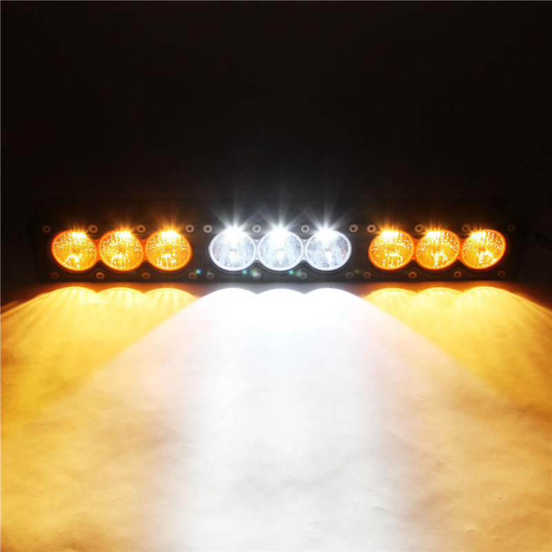 Amber& White offroad led light bar 10W Cree PC lens DHCB-L90SDC