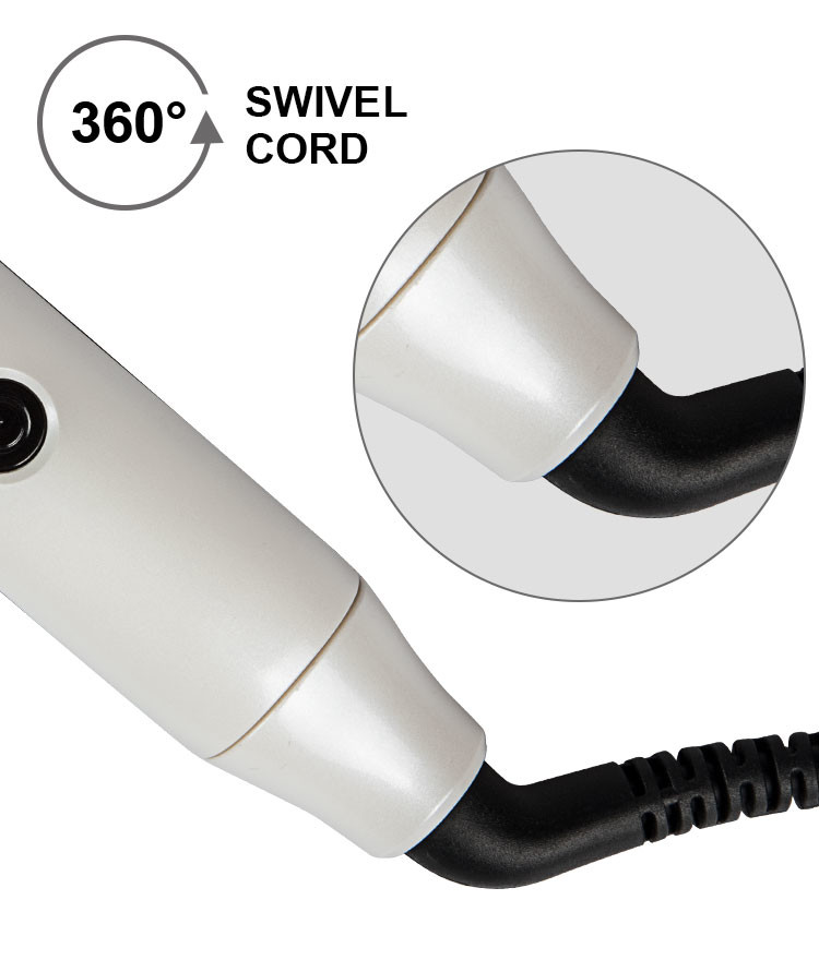 Portable 2 In 1 Hair Straightener And Curler Ceramic Plate With LED Display