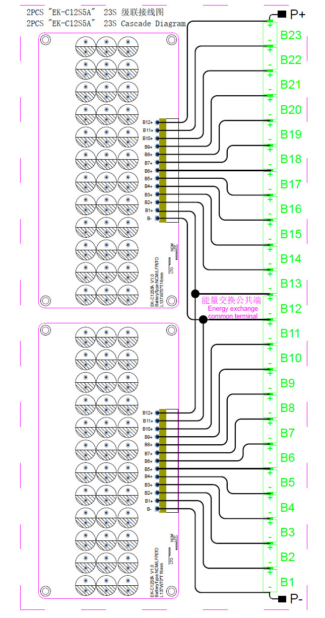 5.5A 12S Active Equalizer Balancer Lifepo4 Lithium Ion LTO Lithium Battery