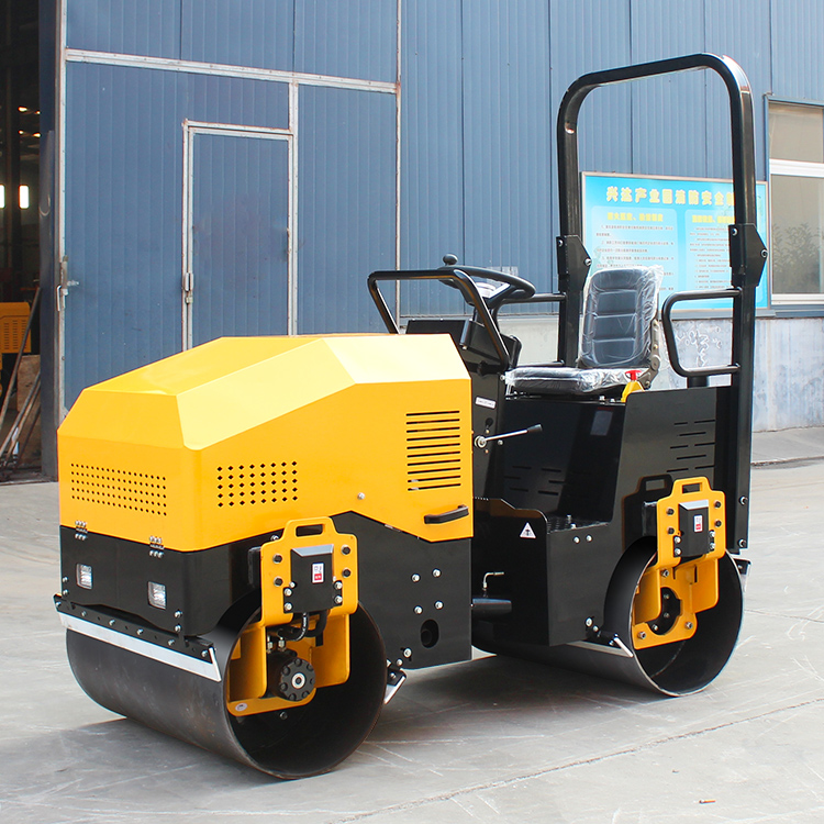 Steel Wheel Width 1000 mm X 2 Road Roller for Small Asphalt Roads and Soil Compaction