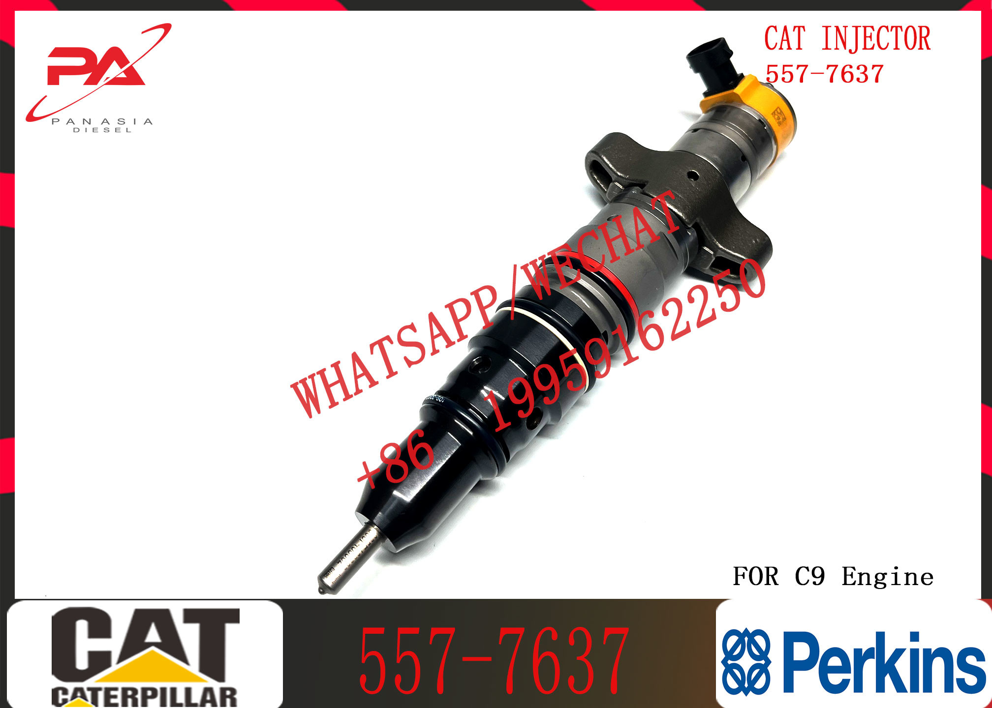 Diesel Fuel Injector 557-7637 254-4340 266-4446 387-9432 387-9436 225-0117 236-0957 For C9 Engine