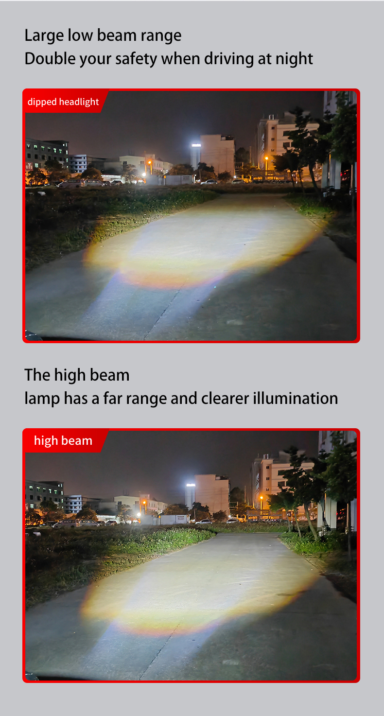 1600LM Motorcycle Auxiliary Driving Lights 5700K-6500K Auxiliary Driving Lamps