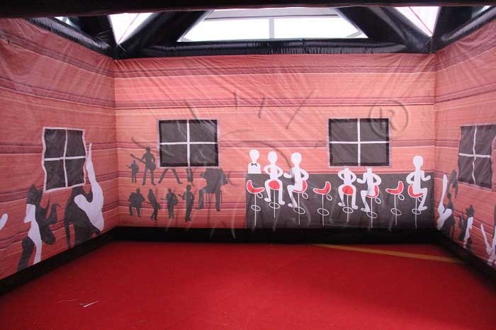 Durable Inflatable Display Tent / Blow Up Event Shelter 10x6x6m Pub Themed