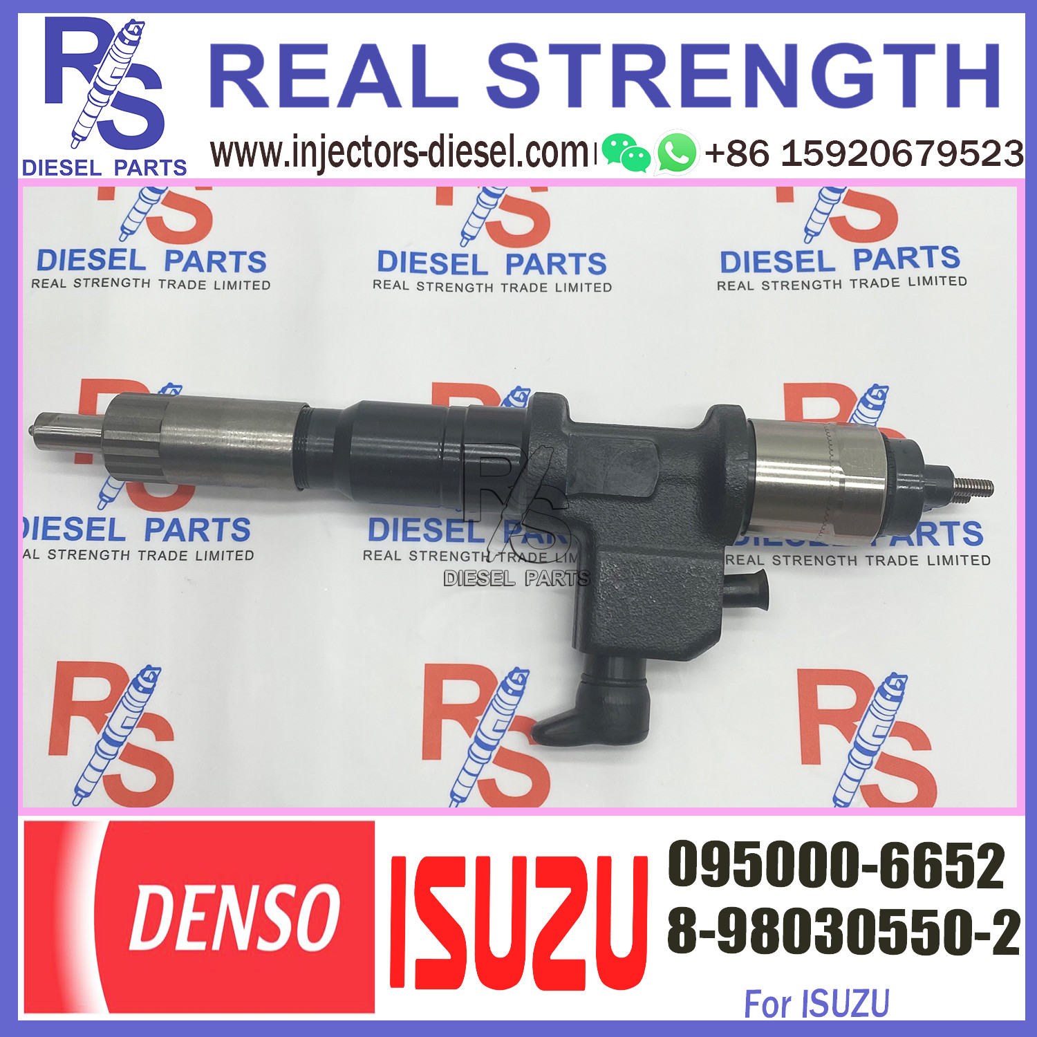 Genuine Original New Injector 095000-6650 095000-6651 095000-6652 for I-SUZU 8-98030550-0 8-98030550-1 8-98030550-2