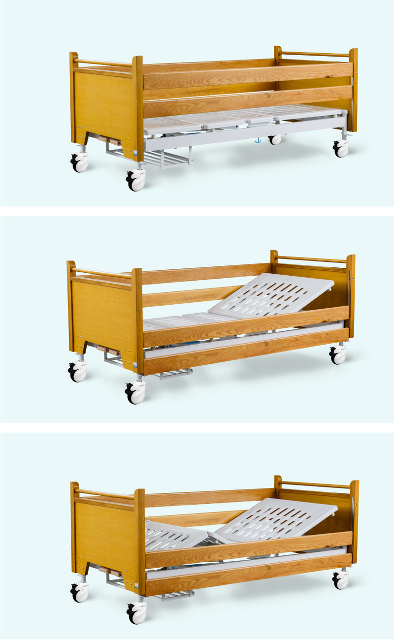 Hospital Manual Nursing Bed For Home Care Use
