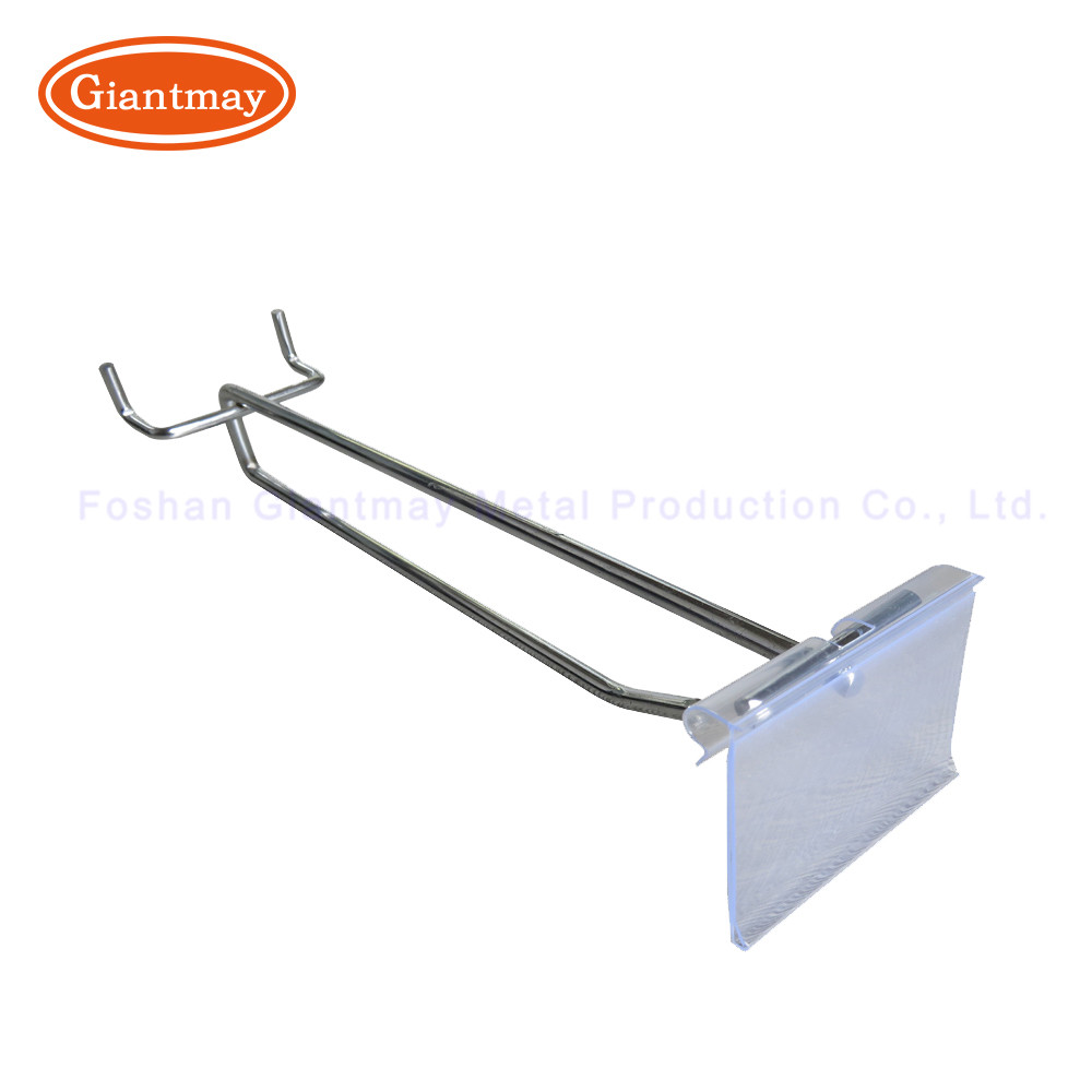 Shop Pegboard Display Hooks Metal Peg Double Hook With Price Tag