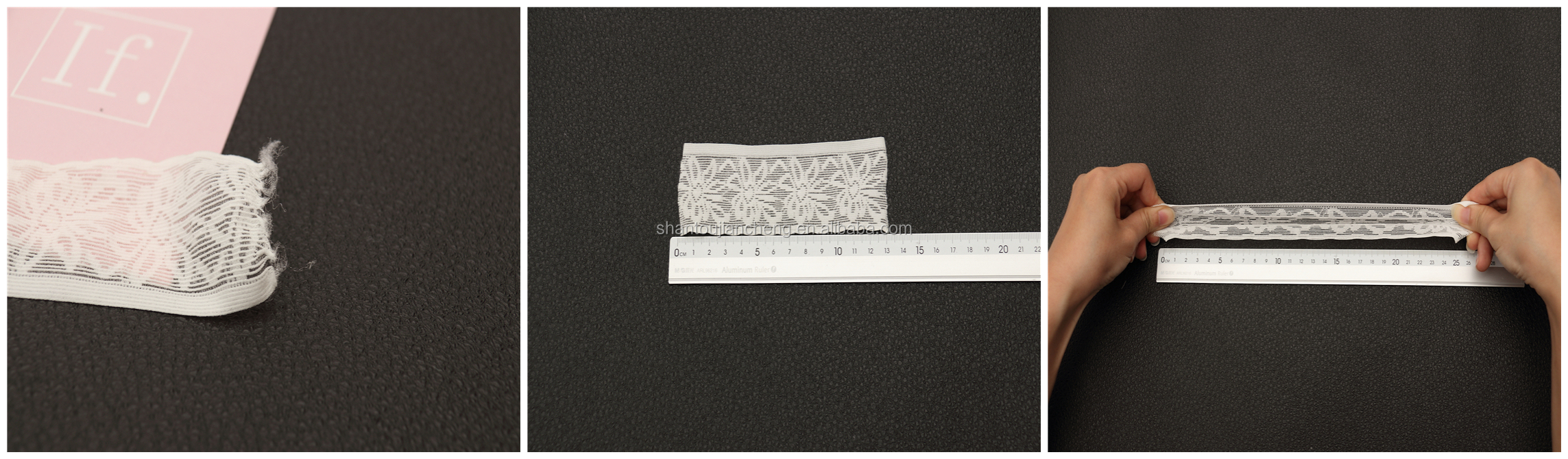 43mm Nylon Jacquard Lace Elastic Band Underwear Lace Elastic Trim