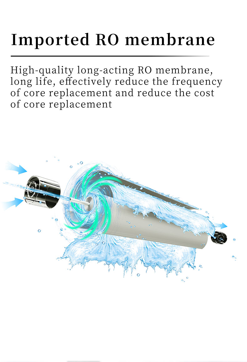 Undersink Tankless Water Filter System RO Reverse Osmosis 600GPD 800GPD