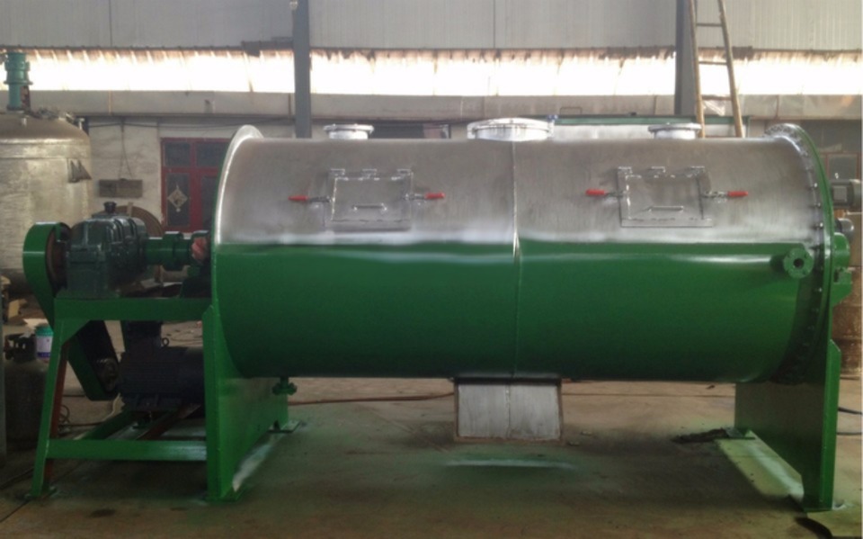SUS304L Motorized Horizontal Colter Mixer with Fly Cutter and Motor Drive