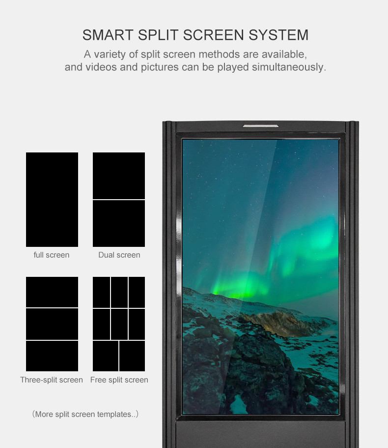 1920x1080 Network HD All In One 43inch IP55 Touch Screen LCD Display