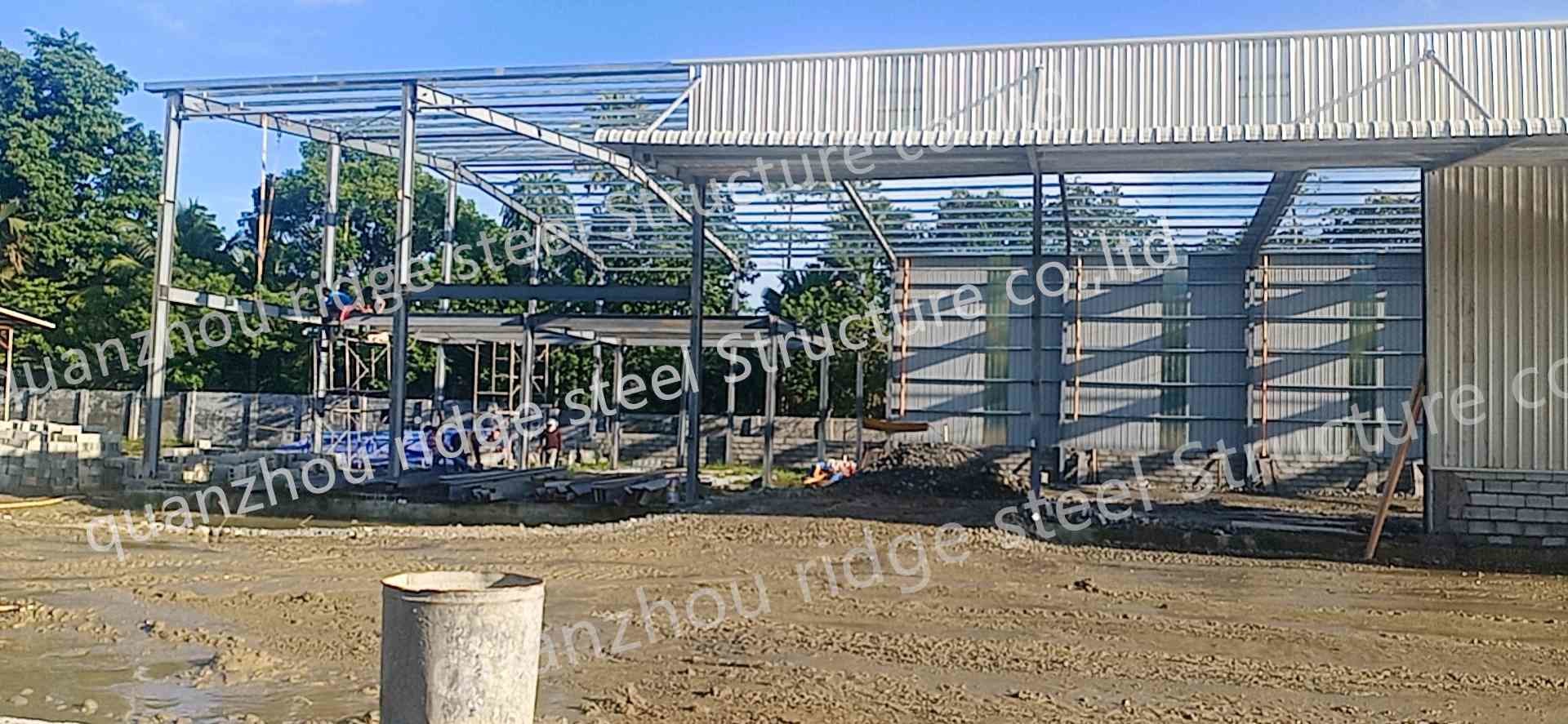 Customized Prefabricated Pole Barn Kits Steel Structure Warehouse Farm Shed Prefab Workshop Metal Building