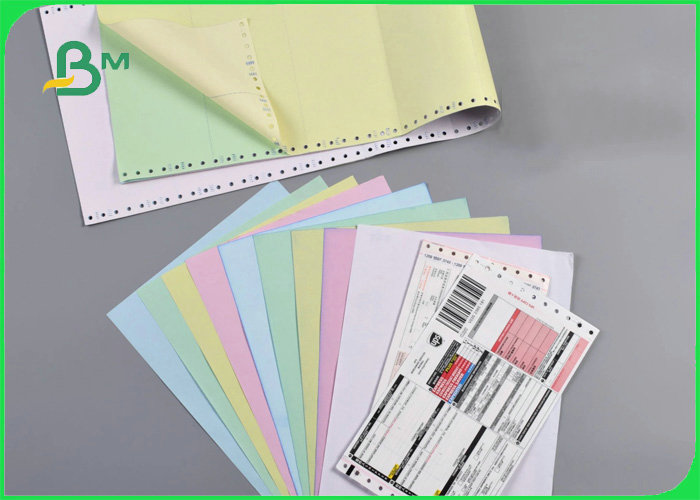 50gsm Pink NCR Paper Roll For Sales Contract High Brightness 70 * 80cm