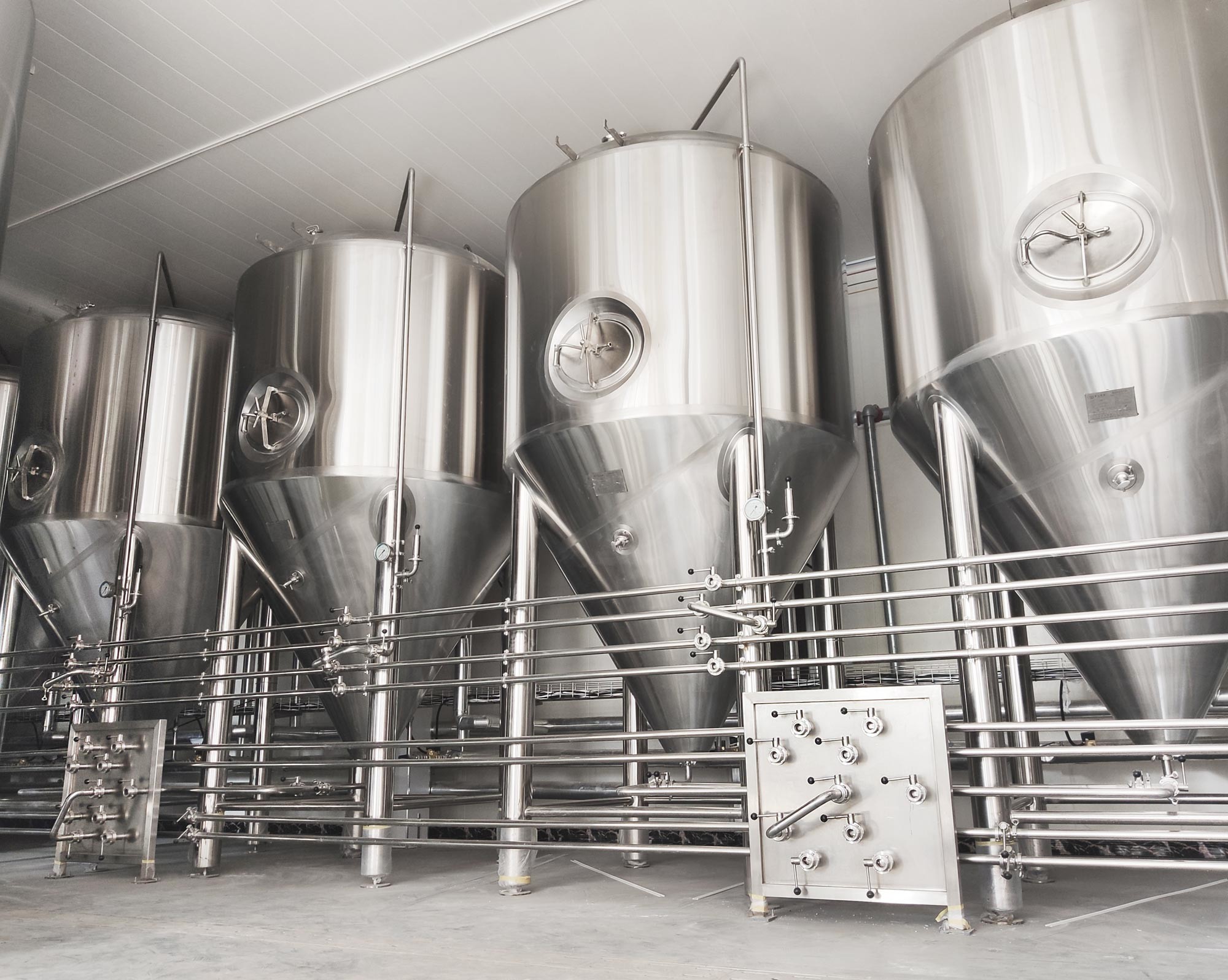 PLC Control 2mm 15 Bbl Micro Beer Brewing Machine