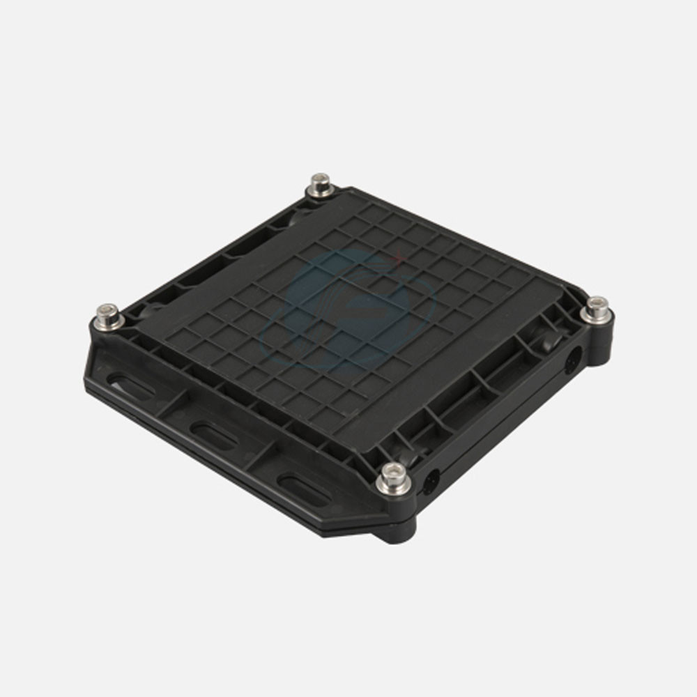 Square Fiber Optic Cable Box 1 Inlet 1 Outlet Junction Box