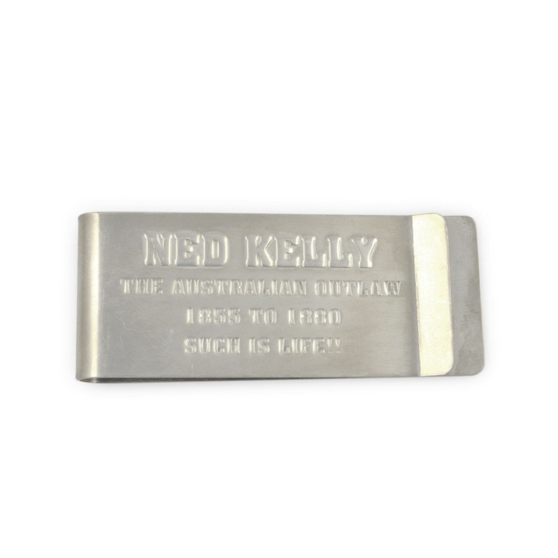 Promotional Stainless Steel Money Clip Tickey Folder Logo Customized
