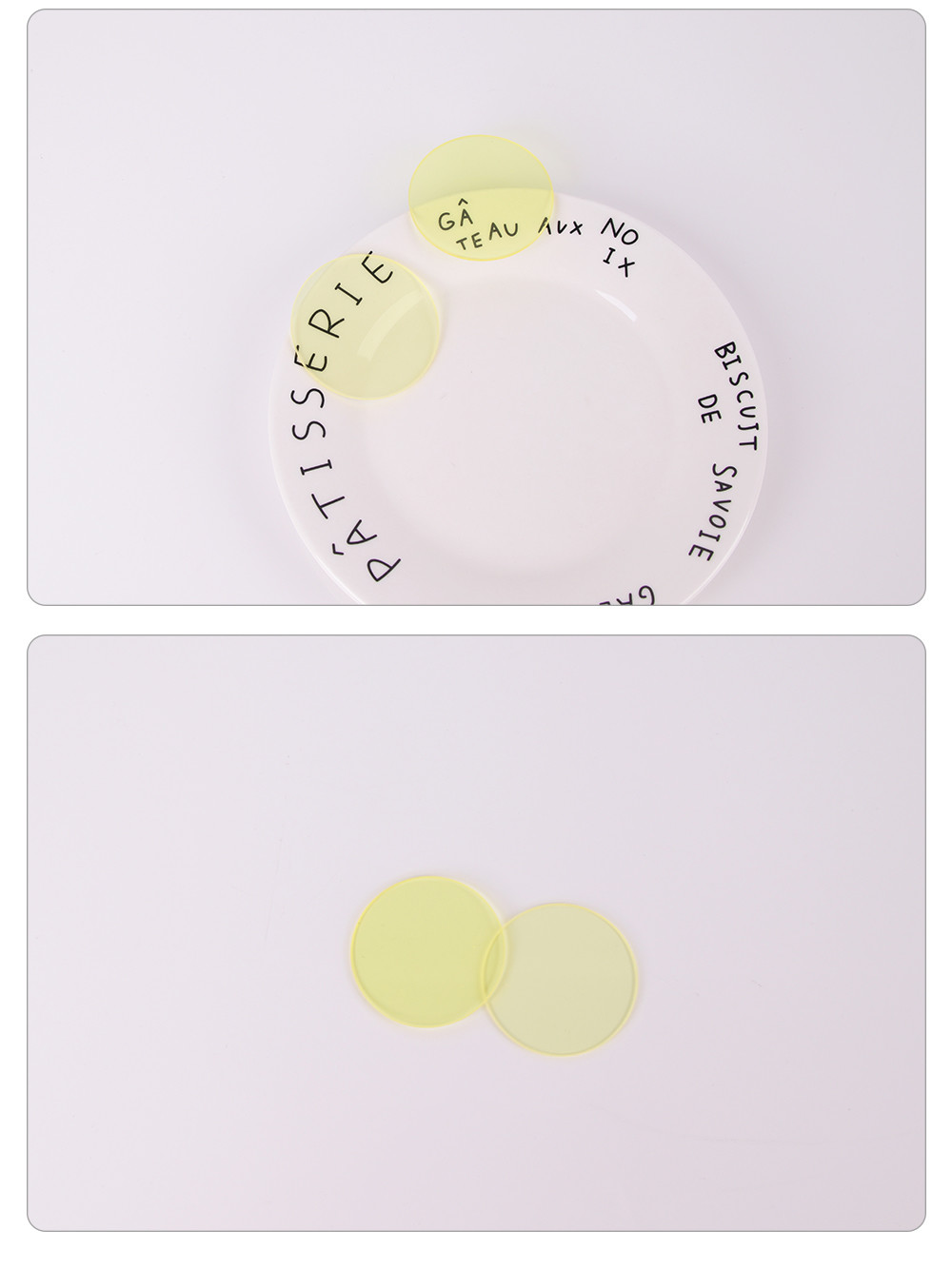 Manufacture Custom Optical 470nm LongPass Yellow Glass JB470 GG475 Filter Discs 470nm Pale Yellow Glass Optical Filter