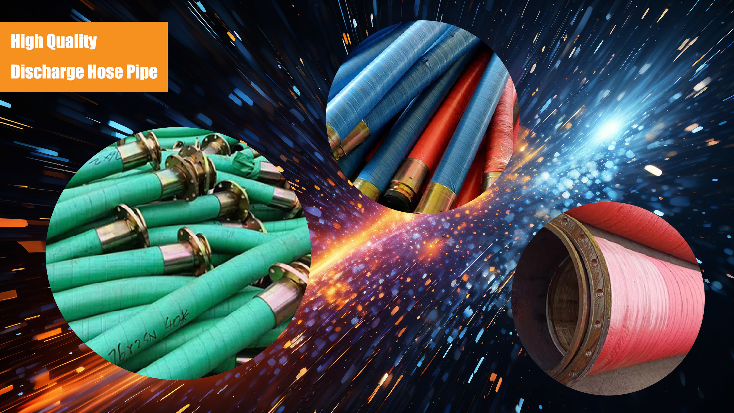 Flexible Design 3 Inch Discharge Hose Pipe With Chemical Compatibility