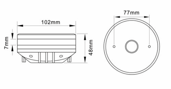 Wireless KSV Former 1 inch 18kHz Neodymium HF Driver