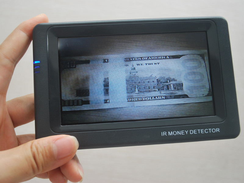 Mini Electronic Money Detector With LED Display Royal Electric Bill Bank Money Detector IR EURO MONEY DETECTOR