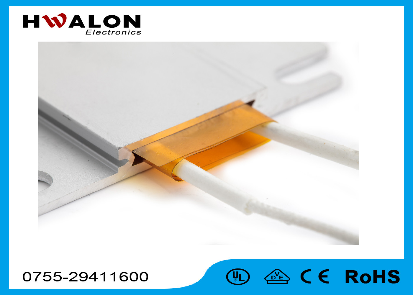 Customize Wide Range Application Plate Ptc Ceramic Heater With Insulating Paper