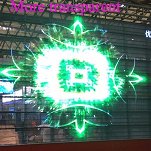 p30 p40 p50 p60 full color video wall transparent led mesh display for the advertising