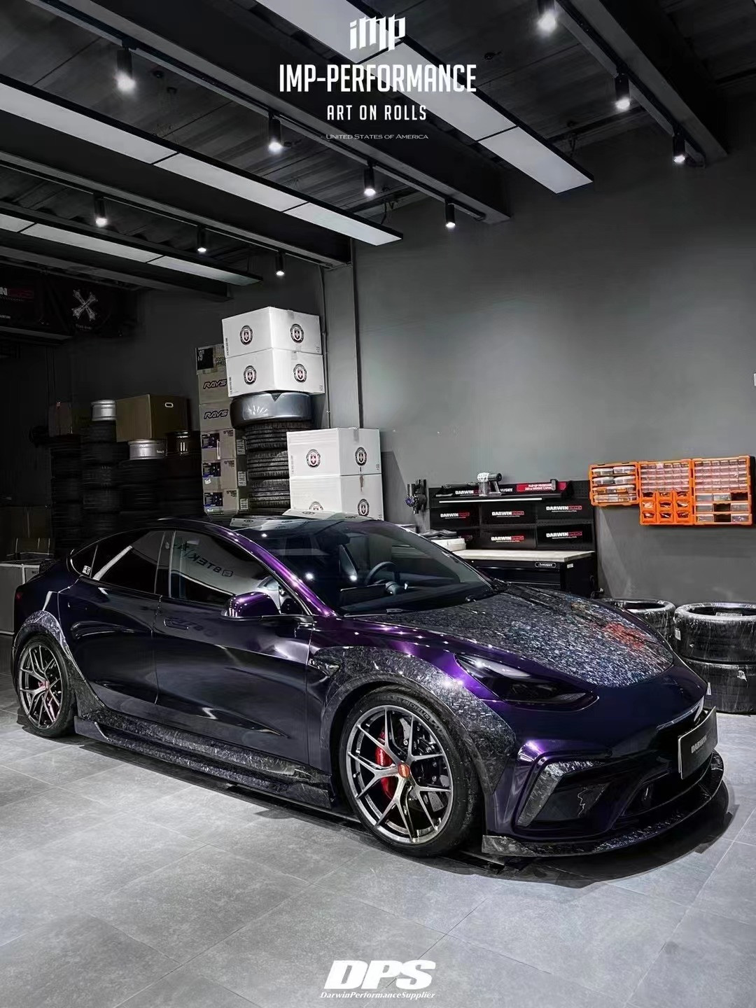 New Product Model 3 Wide Bodyki for the Tesla MODEL 3 Body Kit Upgrade IMP Style Front and Rear Bumper Spoilers