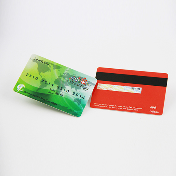 Plastic Blank Hico Magnetic Cards , PVC Loco Mag Stripe Printing