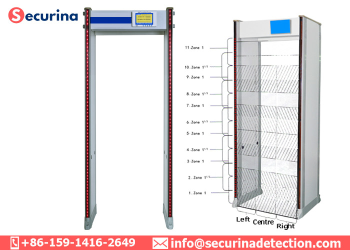 Government Buildings Check Archway Metal Detector IP65 With Remote Controller