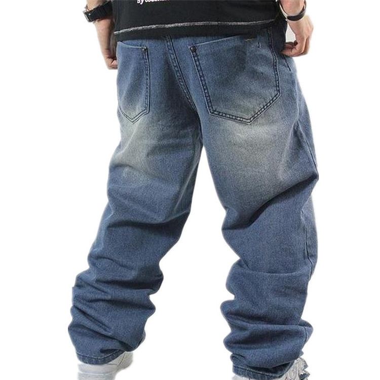 Customizable Clothing Loose Plus Size Denim Jeans Pants for Men,Fat Man Denim Trousers for Men