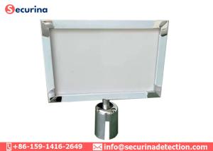 Buy cheap Horizontal Vertical Sign Holder Frame For Queue Barrier Stanchion Pole Racks product