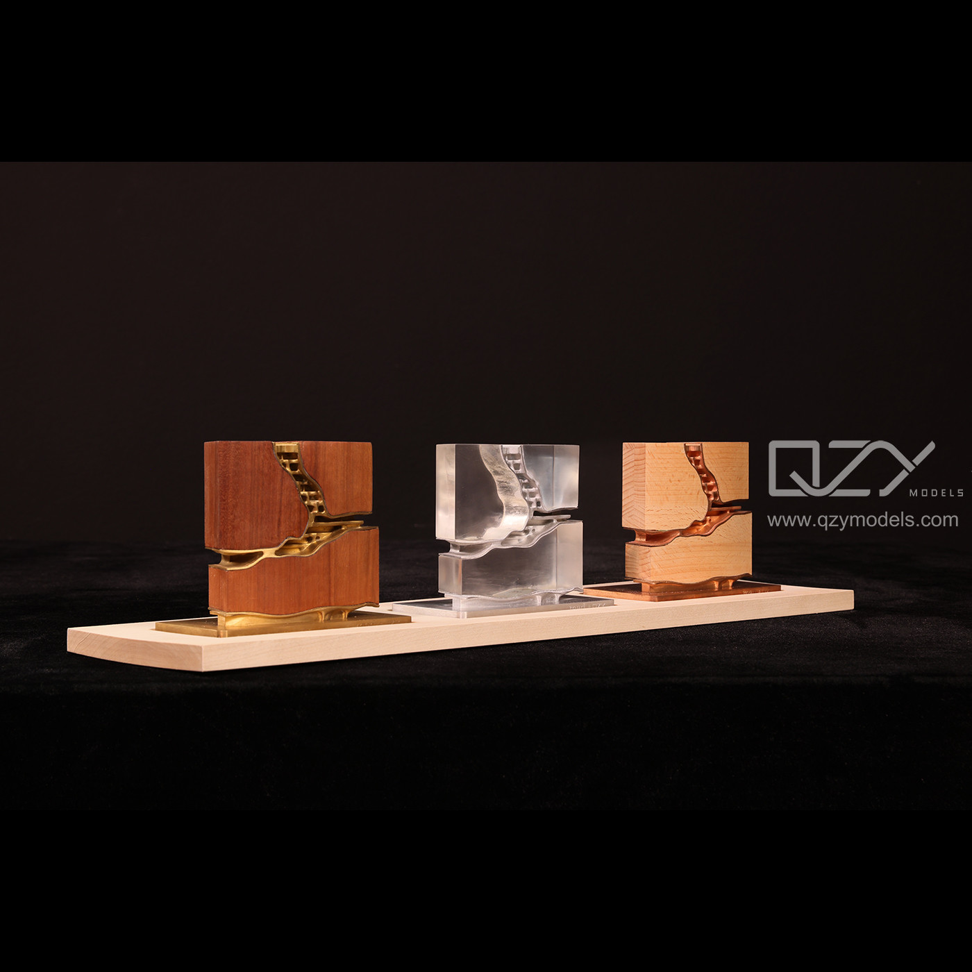 Plexiglass CNC Architecture Model Gift 1:500 MAD ODM