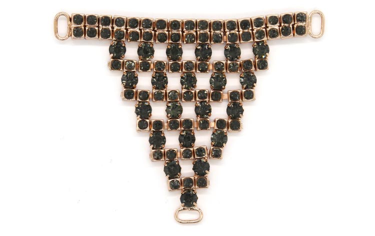 Popular Metal Shoe Buckle Chain 95mm*75mm With Hanging Plat
