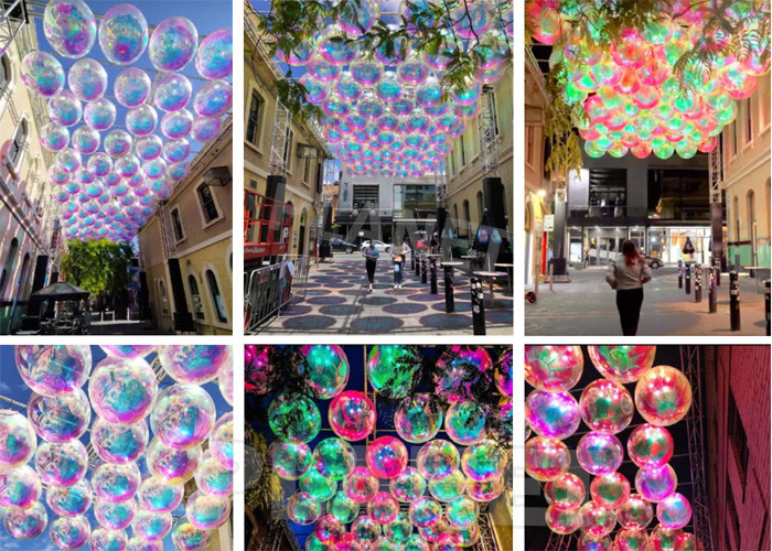Wedding Decoration PVC Reflective Huge Inflatable Christmas Balls Giant Inflatable Mirror Ball