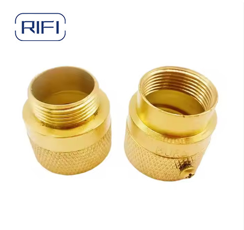 20mm 25mm Brass Male Adaptor With Screw C/W Locknut BS Standard Flexible Conduit Adaptors