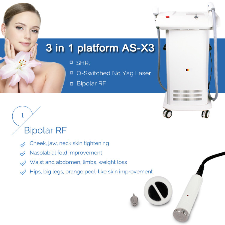 Multifunction Beauty Machine IPL SHR Saphir RF E-Light ND YAG Laser Decrease Vascular Laser Maquina