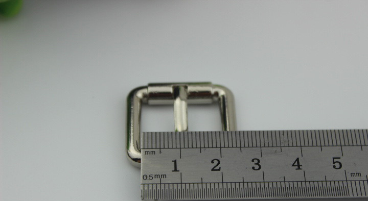 Hardware Metal 20 MM & 25 MM Nickel Color Single Prong Roller Pin Buckle For Webbing Belt