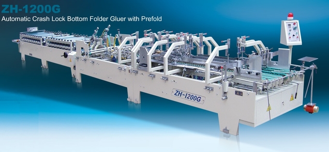 Mini Box Automatic Folder Gluer, Mini Box Folding + Gluing + Pressing, auto counting