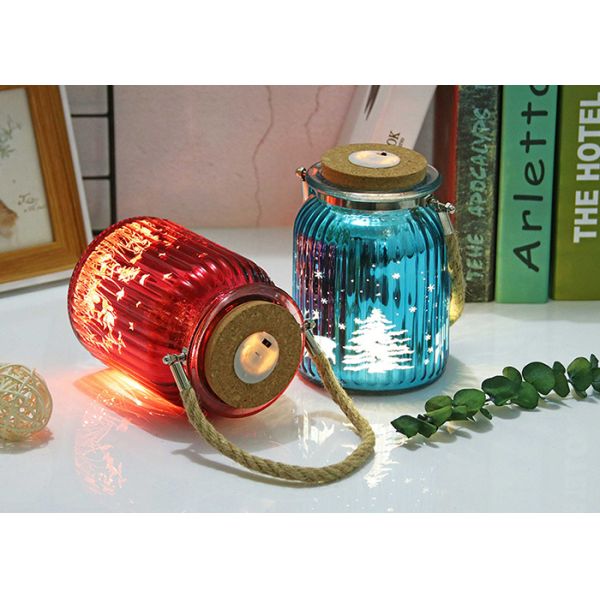 Wedding Decoration Empty Glass Containers Candle Holder Transparent Small Size