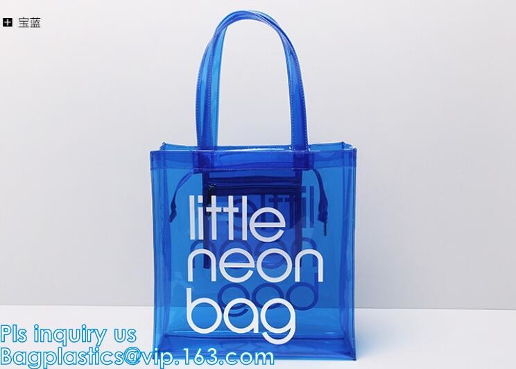 Summer new PVC transparent crystal jelly single shoulder bag Lash leisure beach bag handbag, Purse PVC Beach Clear Handb