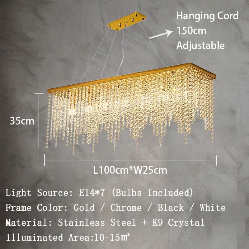 Crystal Chain Ceiling Lights New Lampara Techo for Home Decor guzhen lighting(WH-CA-107)
