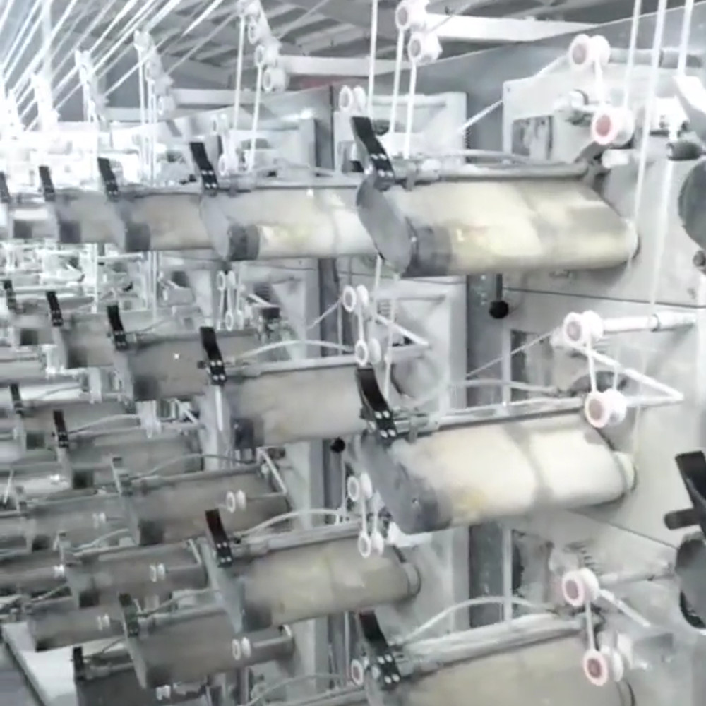 280m/Min Second Hand Stretch Film Extruder Bobbin Winding Machine For Yarn Extrusion Line