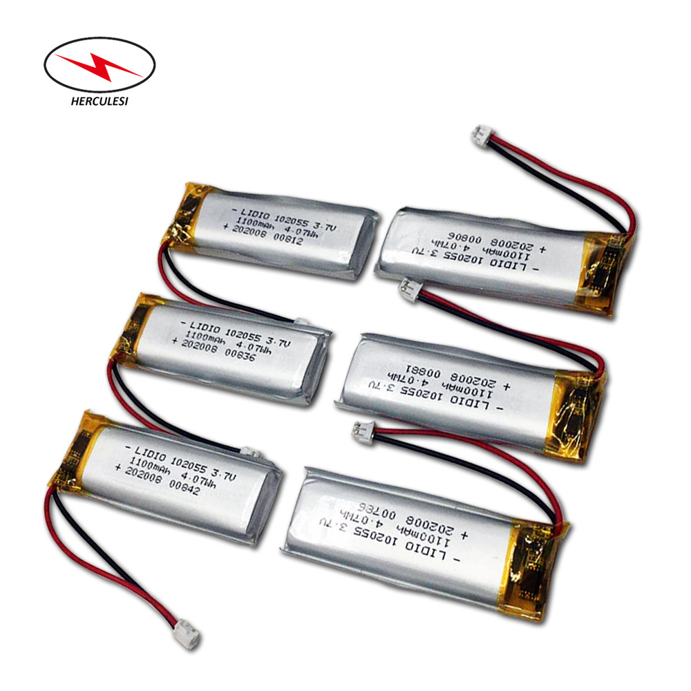 3.7V 4.07wh 1100mAh Polymer Lipo Battery 102055 For Beauty Meter