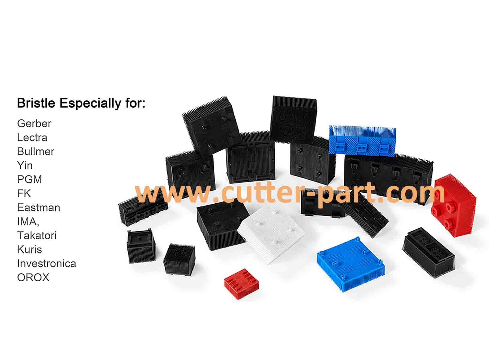 Bristle 1.6" Poly Round Foot Black Plastic Bristle Suitable For Gerber Cutter Gtxl 92910001