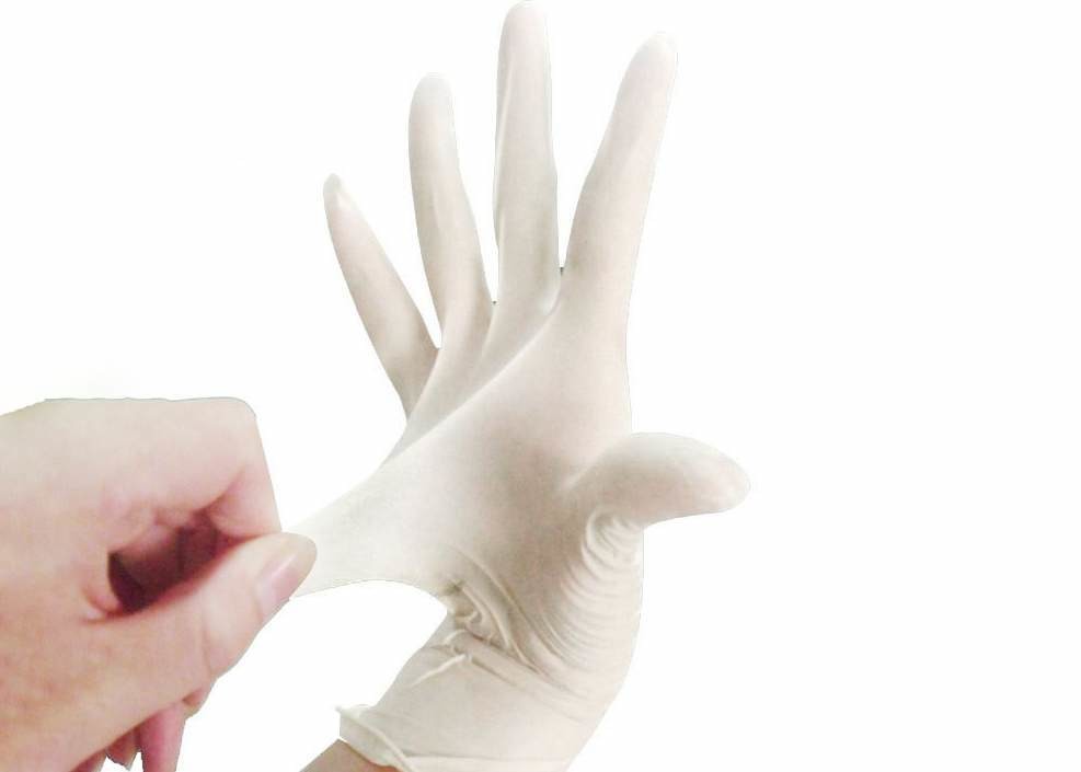 sterile disposable gloves material latex nitrile powder free safety gloves color blue white customized standard size SML